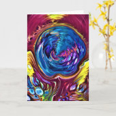 抽象芸術カラー勉強146、カード カード (黄色い花)