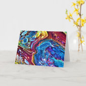 抽象芸術カラー勉強147、カード カード (黄色い花)