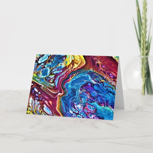 抽象芸術カラー勉強147、カード カード (正面)