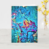 抽象芸術カラー勉強149、カード カード (黄色い花)