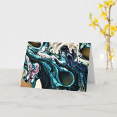 抽象芸術カラー勉強14、カード カード (黄色い花)