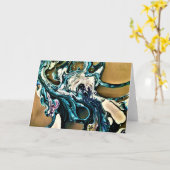 抽象芸術カラー勉強14、カード カード (黄色い花)