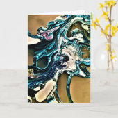 抽象芸術カラー勉強14、カード カード (黄色い花)