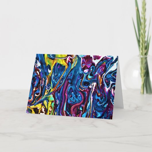 抽象芸術カラー勉強150、カード カード (正面)