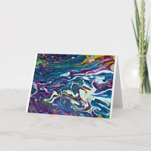 抽象芸術カラー勉強151、カード カード (正面)