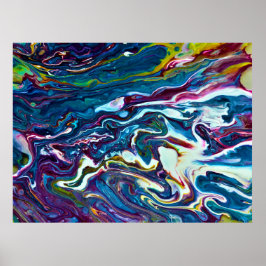 抽象芸術カラー勉強151、 ポスター