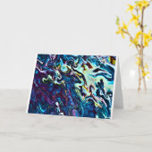 抽象芸術カラー勉強153、カード カード (黄色い花)