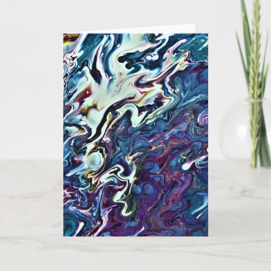 抽象芸術カラー勉強153、カード カード (正面)