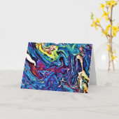 抽象芸術カラー勉強154、カード カード (黄色い花)