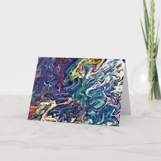 抽象芸術カラー勉強155、カード カード (正面)