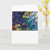 抽象芸術カラー勉強155、カード カード (黄色い花)