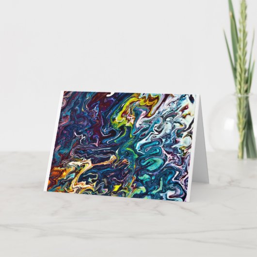 抽象芸術カラー勉強155、カード カード (正面)