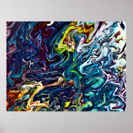 抽象芸術カラー勉強155、 ポスター