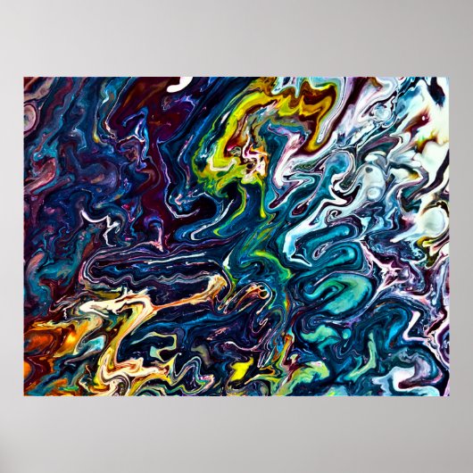 抽象芸術カラー勉強155、 ポスター (正面)