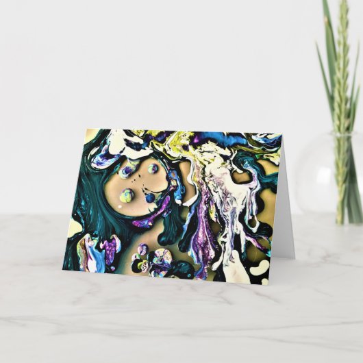 抽象芸術カラー勉強15、カード カード (正面)