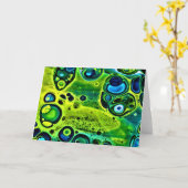 抽象芸術カラー勉強160、カード カード (黄色い花)