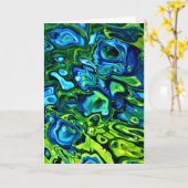 抽象芸術カラー勉強162、カード カード (黄色い花)