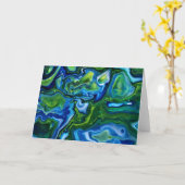 抽象芸術カラー勉強164、カード カード (黄色い花)