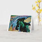 抽象芸術カラー勉強166、カード カード (黄色い花)