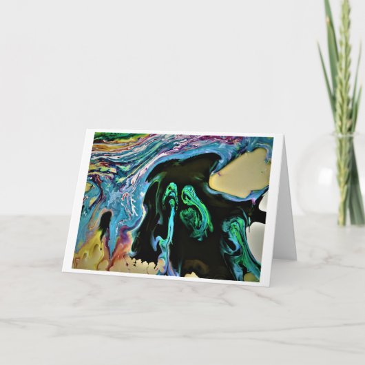 抽象芸術カラー勉強166、カード カード (正面)