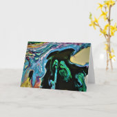 抽象芸術カラー勉強166、カード カード (黄色い花)