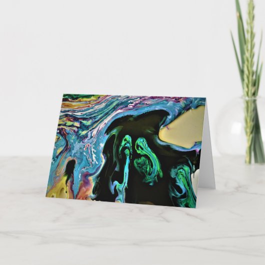 抽象芸術カラー勉強166、カード カード (正面)