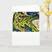 抽象芸術カラー勉強16、カード カード (黄色い花)