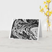 抽象芸術カラー勉強16 /ノワール，カード カード (黄色い花)