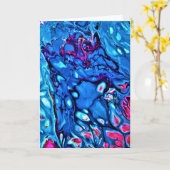 抽象芸術カラー勉強171、カード カード (黄色い花)