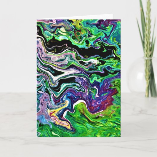 抽象芸術カラー勉強173、カード カード (正面)