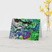 抽象芸術カラー勉強174、カード カード (黄色い花)