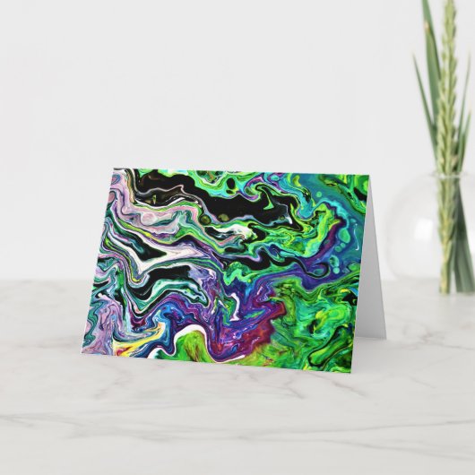 抽象芸術カラー勉強174、カード カード (正面)