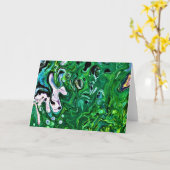 抽象芸術カラー勉強175、カード カード (黄色い花)