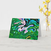 抽象芸術カラー勉強176、カード カード (黄色い花)