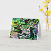 抽象芸術カラー勉強178、カード カード (黄色い花)