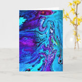 抽象芸術カラー勉強17、カード カード (黄色い花)