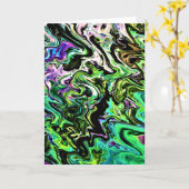 抽象芸術カラー勉強183、カード カード (黄色い花)