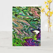 抽象芸術カラー勉強184、カード カード (黄色い花)