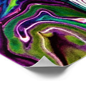 抽象芸術カラー勉強184、 ポスター (角)