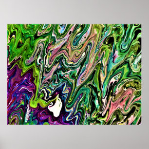 抽象芸術カラー勉強184、 ポスター