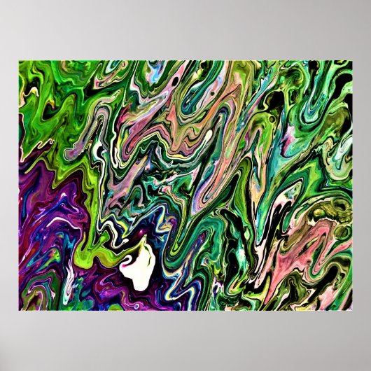 抽象芸術カラー勉強184、 ポスター (正面)