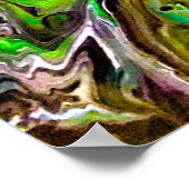 抽象芸術カラー勉強185、 ポスター (角)