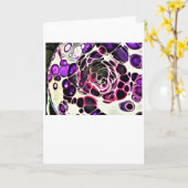 抽象芸術カラー勉強187、カード カード (黄色い花)