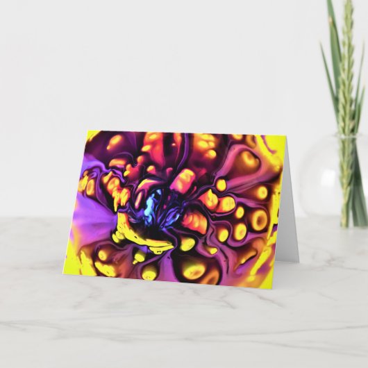 抽象芸術カラー勉強190、カード カード (正面)