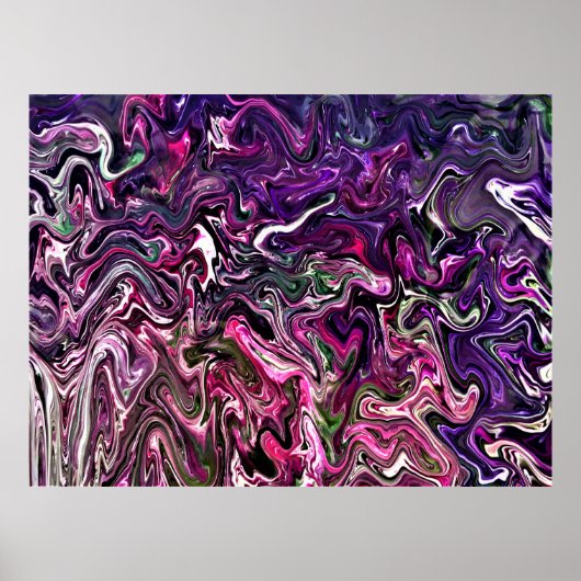 抽象芸術カラー勉強191 ポスター (正面)