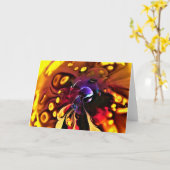 抽象芸術カラー勉強193、カード カード (黄色い花)