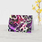 抽象芸術カラー勉強197、カード カード (黄色い花)