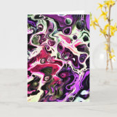 抽象芸術カラー勉強197、カード カード (黄色い花)