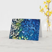 抽象芸術カラー勉強19、カード カード (黄色い花)