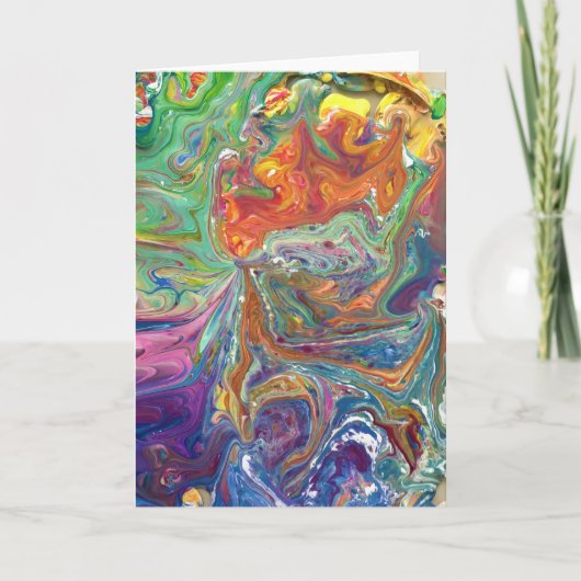 抽象芸術カラー勉強1、カード カード (正面)